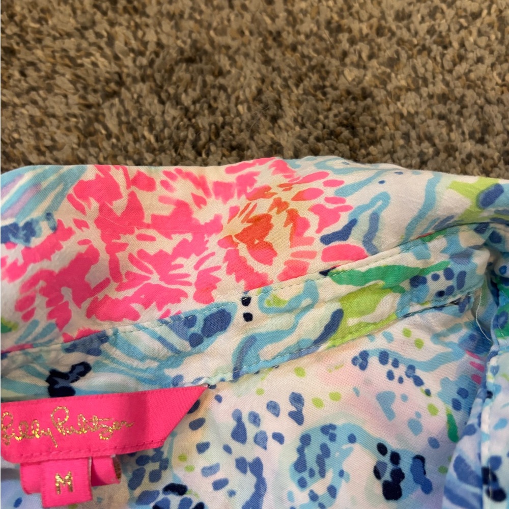 Lilly Pulitzer Shirtdress Coverup - Picture 2 of 4